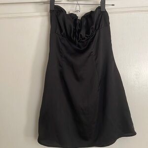 Princess Polly Black Strapless Mini Dress Size 4